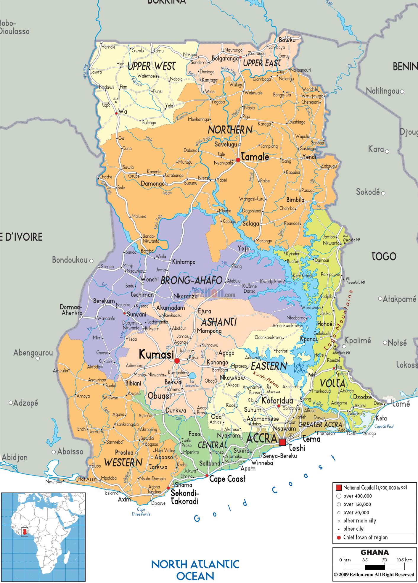 Ghana Map